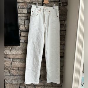Levis ribcage straight ankle jeans